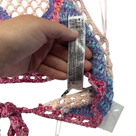 NEW! Nwt Large Zara Crochet Halter Top festival top - Picture 6 of 10